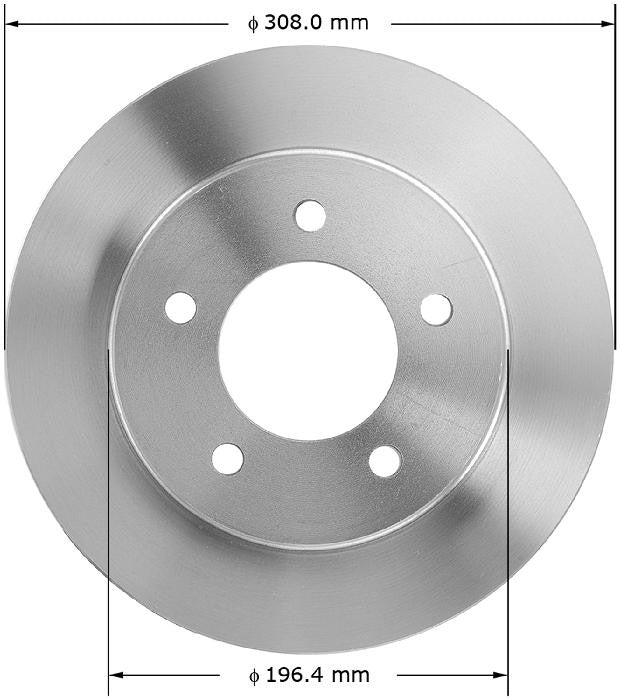 BENDIX PREMIUM DRUM AND ROTOR Disc Brake Rotor PRT5146