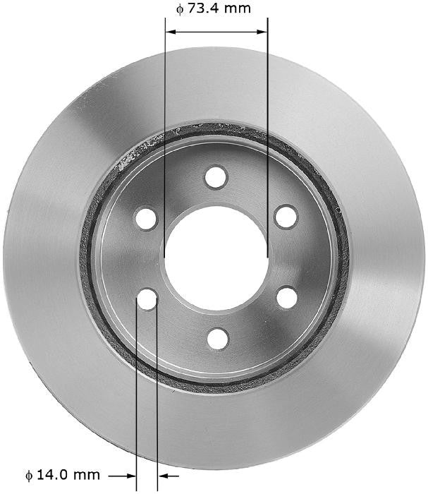 BENDIX PREMIUM DRUM AND ROTOR Disc Brake Rotor PRT5147