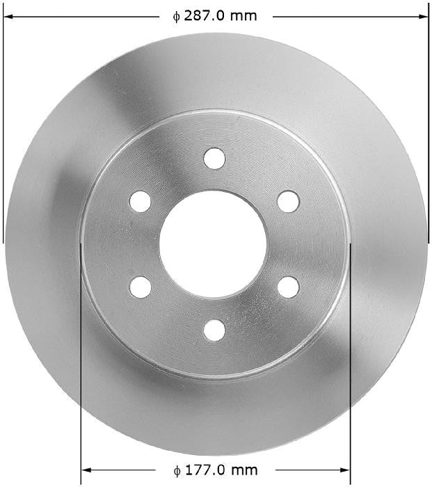 BENDIX PREMIUM DRUM AND ROTOR Disc Brake Rotor PRT5147