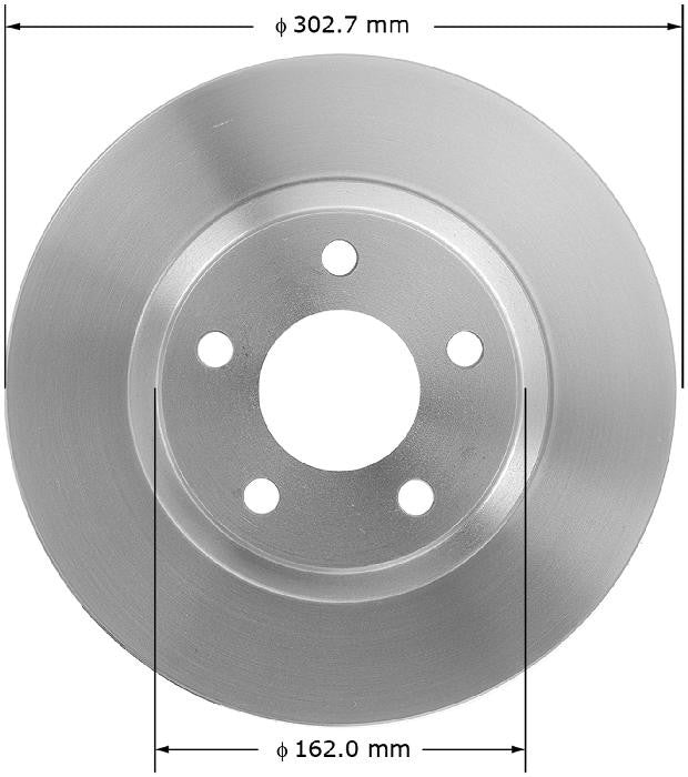 BENDIX PREMIUM DRUM AND ROTOR Disc Brake Rotor PRT5150