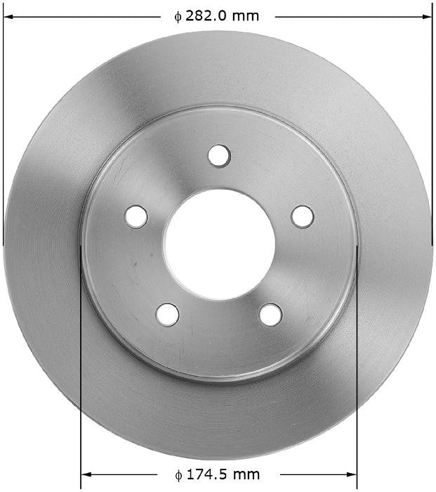 BENDIX PREMIUM DRUM AND ROTOR Disc Brake Rotor PRT5152