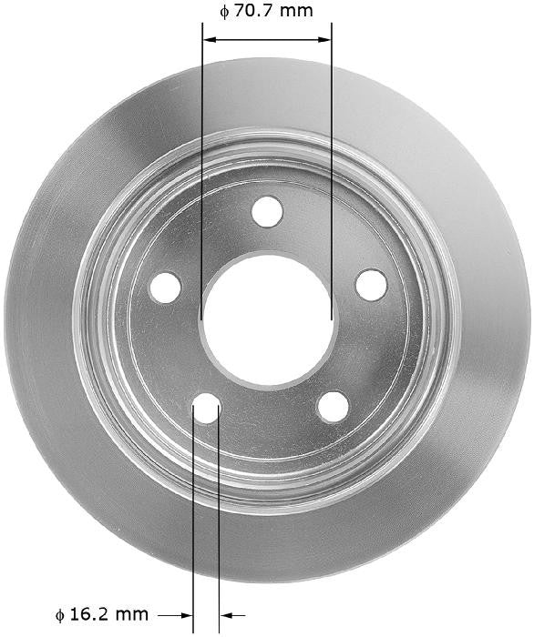 BENDIX PREMIUM DRUM AND ROTOR Disc Brake Rotor PRT5155