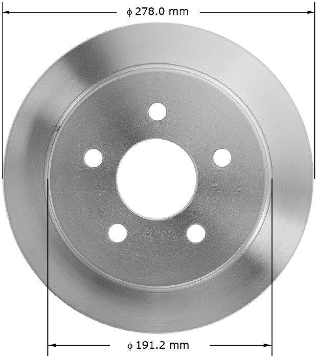 BENDIX PREMIUM DRUM AND ROTOR Disc Brake Rotor PRT5155