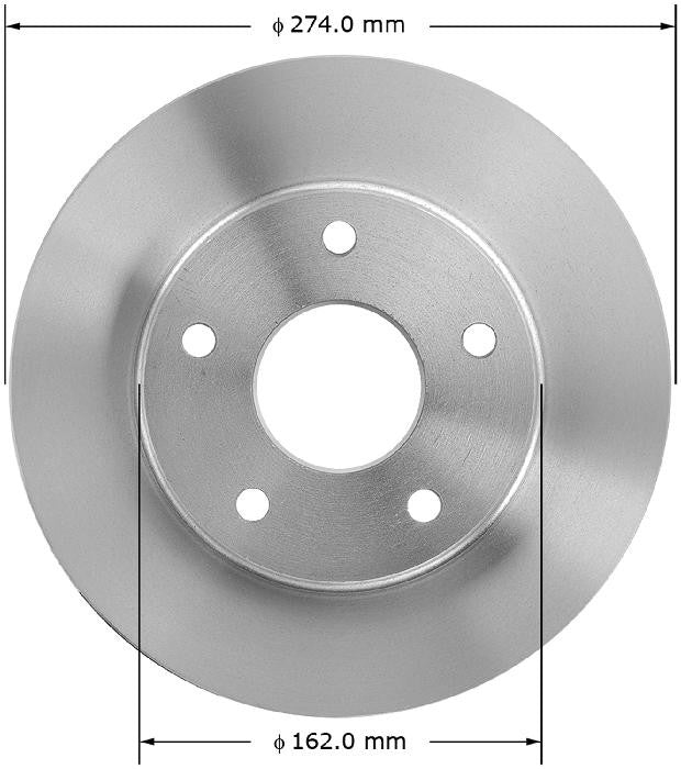 BENDIX PREMIUM DRUM AND ROTOR Disc Brake Rotor PRT5182