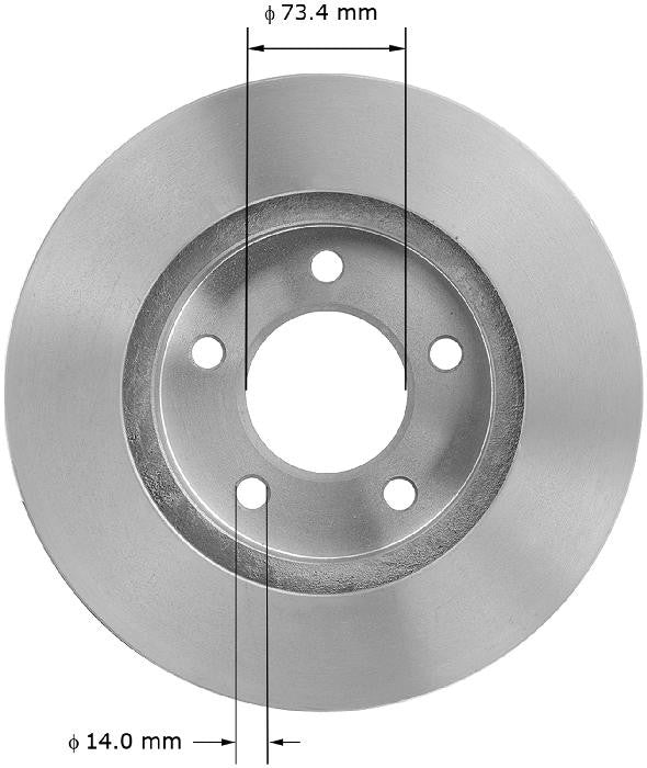 BENDIX PREMIUM DRUM AND ROTOR Disc Brake Rotor PRT5246