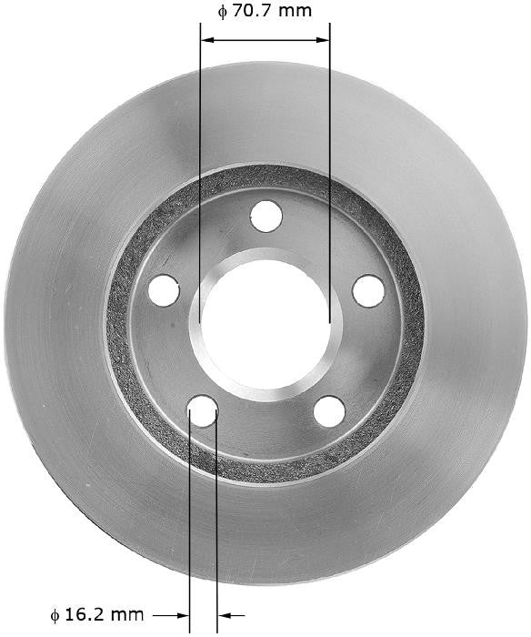 BENDIX PREMIUM DRUM AND ROTOR Disc Brake Rotor PRT5250