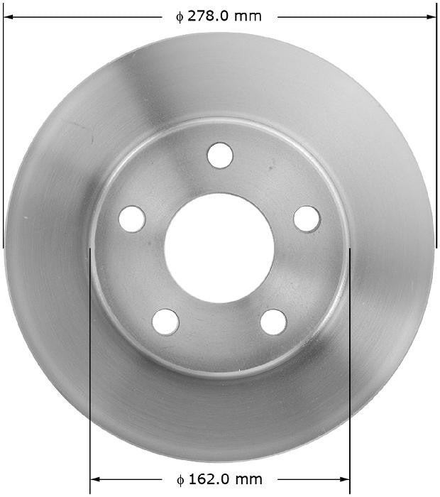 BENDIX PREMIUM DRUM AND ROTOR Disc Brake Rotor PRT5250