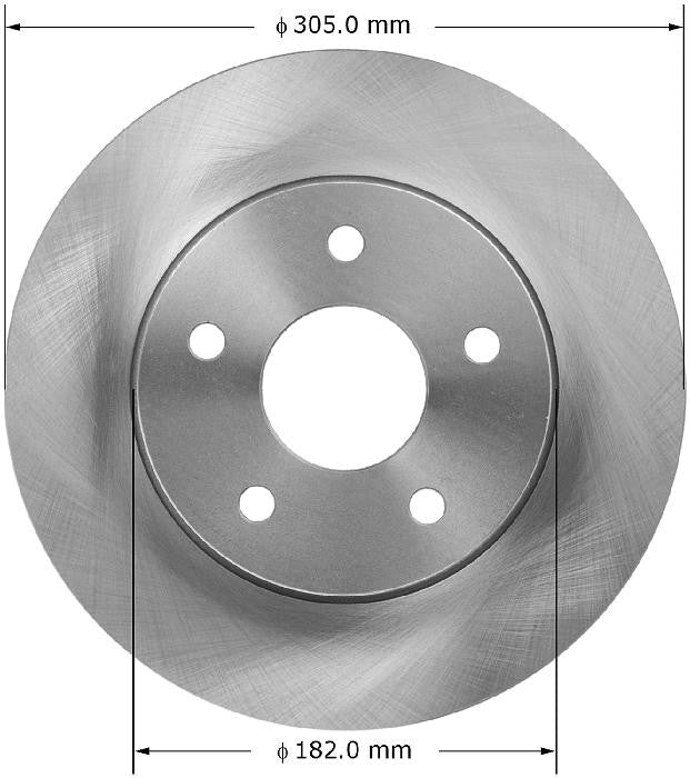 BENDIX PREMIUM DRUM AND ROTOR Disc Brake Rotor PRT5254