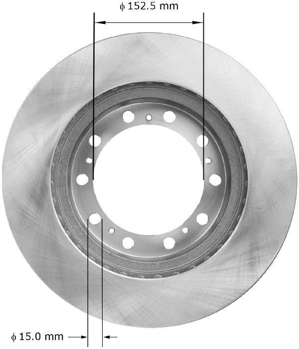 BENDIX PREMIUM DRUM AND ROTOR Disc Brake Rotor PRT5345