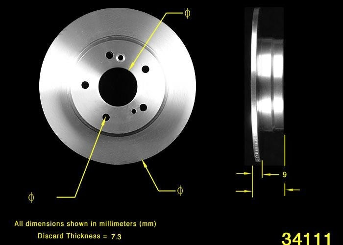 BENDIX PREMIUM DRUM AND ROTOR Disc Brake Rotor PRT5459