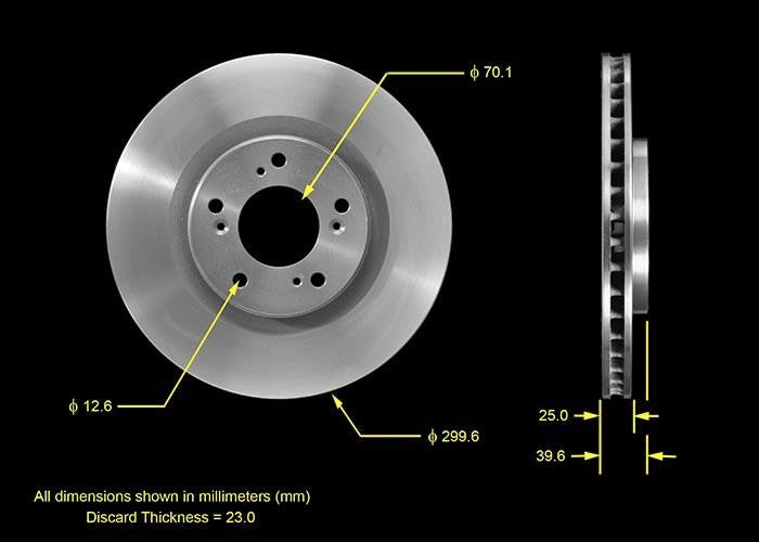 BENDIX PREMIUM DRUM AND ROTOR Disc Brake Rotor PRT5462