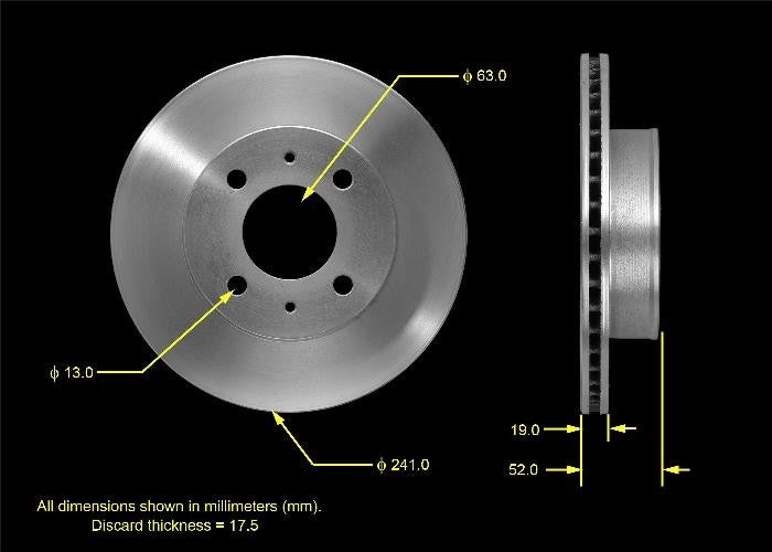 BENDIX PREMIUM DRUM AND ROTOR Disc Brake Rotor PRT5472