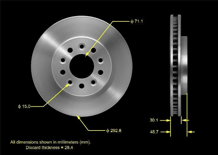 BENDIX PREMIUM DRUM AND ROTOR Disc Brake Rotor PRT5473