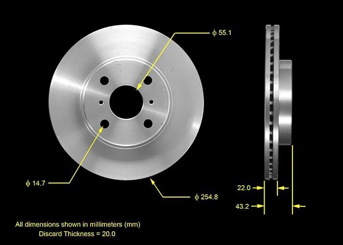 BENDIX PREMIUM DRUM AND ROTOR Disc Brake Rotor PRT5476