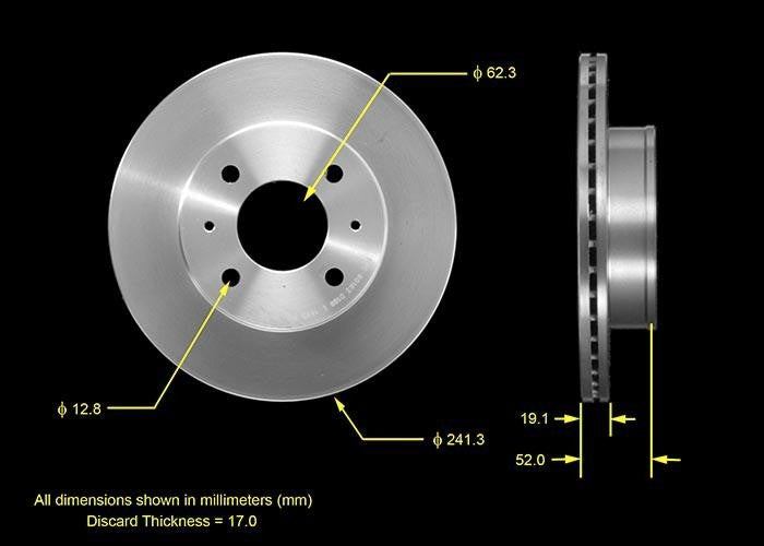 BENDIX PREMIUM DRUM AND ROTOR Disc Brake Rotor PRT5498