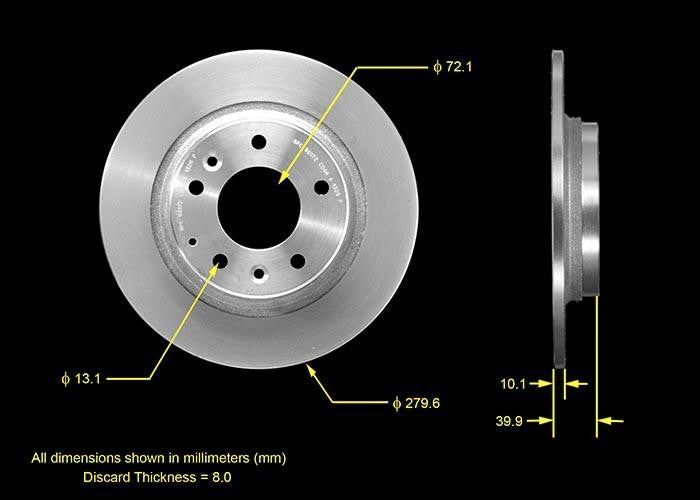 BENDIX PREMIUM DRUM AND ROTOR Disc Brake Rotor PRT5499