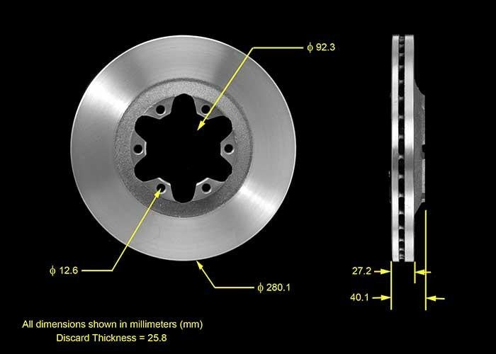 BENDIX PREMIUM DRUM AND ROTOR Disc Brake Rotor PRT5509