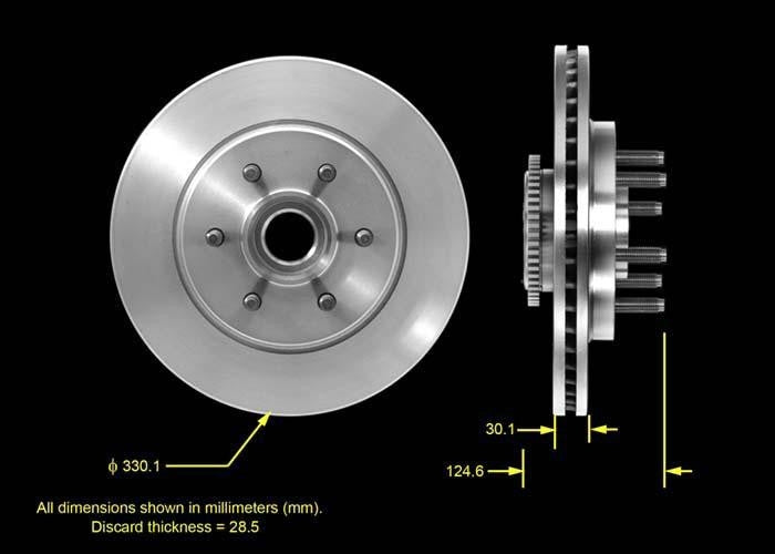 BENDIX PREMIUM DRUM AND ROTOR Disc Brake Rotor and Hub Assembly PRT5519