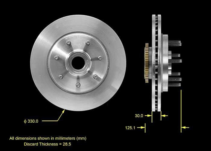 BENDIX PREMIUM DRUM AND ROTOR Disc Brake Rotor and Hub Assembly PRT5520