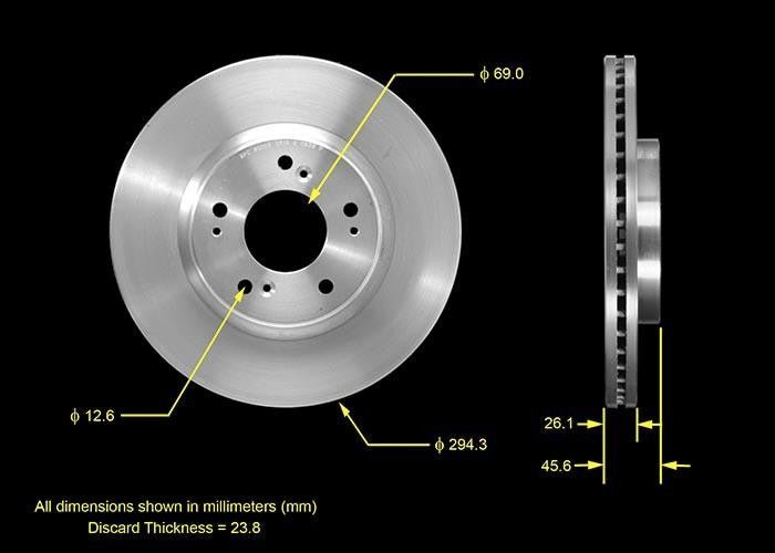 BENDIX PREMIUM DRUM AND ROTOR Disc Brake Rotor PRT5526