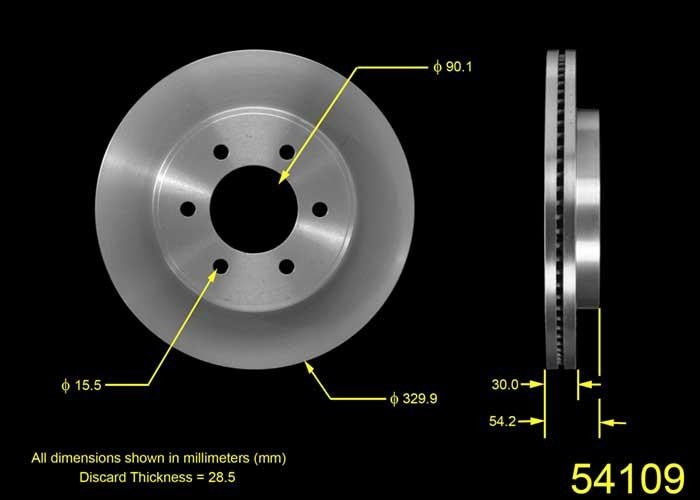 BENDIX PREMIUM DRUM AND ROTOR Disc Brake Rotor PRT5527