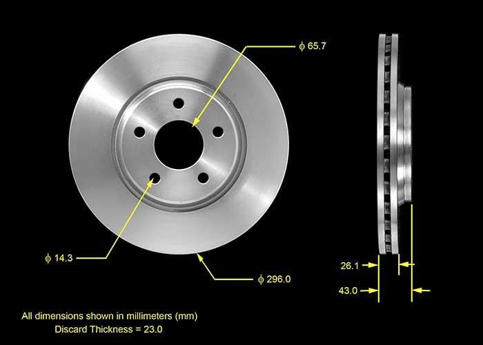 BENDIX PREMIUM DRUM AND ROTOR Disc Brake Rotor PRT5528