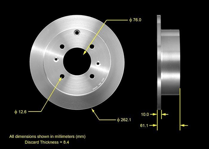 BENDIX PREMIUM DRUM AND ROTOR Disc Brake Rotor PRT5532