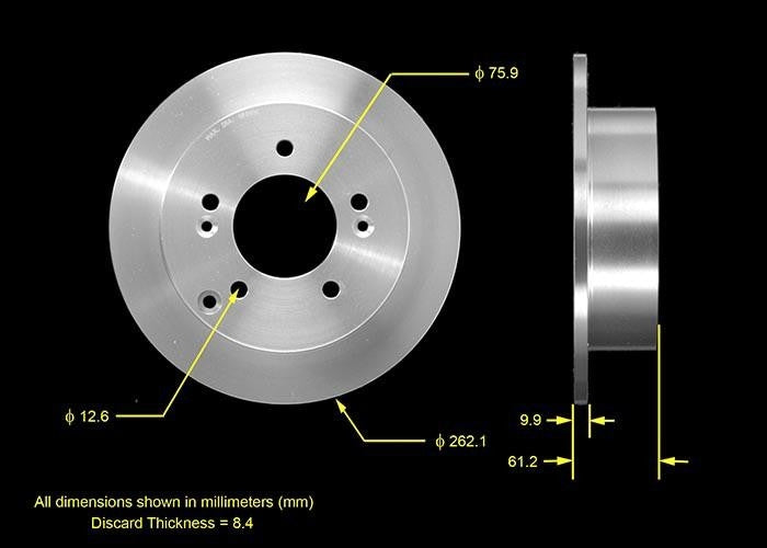 BENDIX PREMIUM DRUM AND ROTOR Disc Brake Rotor PRT5535