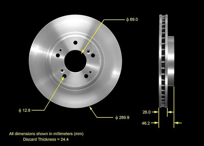 BENDIX PREMIUM DRUM AND ROTOR Disc Brake Rotor PRT5538