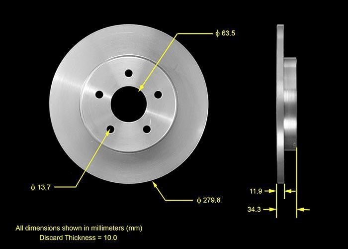 BENDIX PREMIUM DRUM AND ROTOR Disc Brake Rotor PRT5541