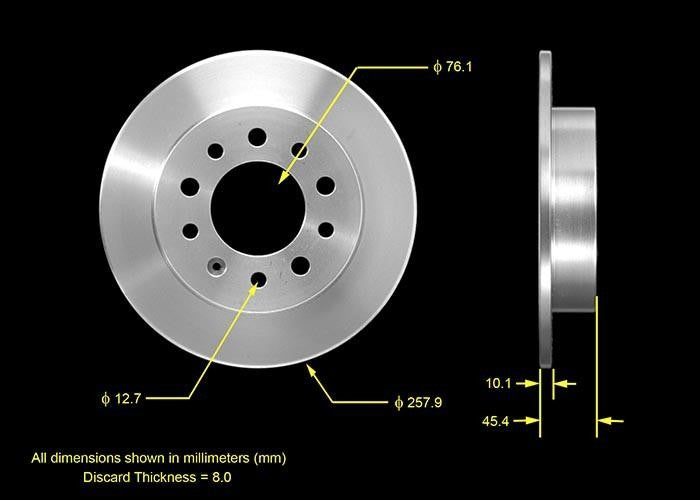 BENDIX PREMIUM DRUM AND ROTOR Disc Brake Rotor PRT5545