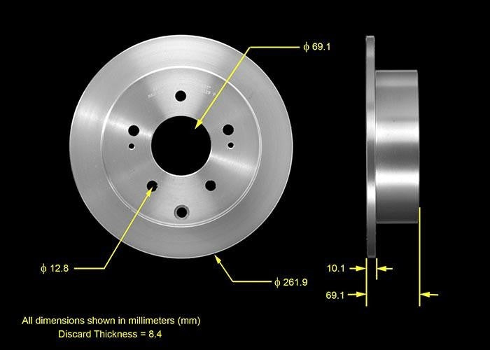 BENDIX PREMIUM DRUM AND ROTOR Disc Brake Rotor PRT5547