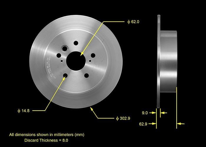 BENDIX PREMIUM DRUM AND ROTOR Disc Brake Rotor PRT5548