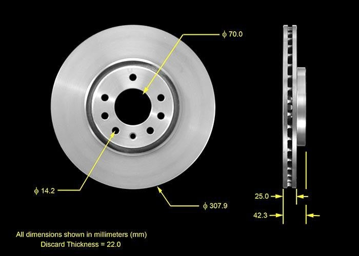 BENDIX PREMIUM DRUM AND ROTOR Disc Brake Rotor PRT5556