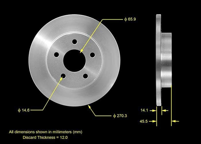 BENDIX PREMIUM DRUM AND ROTOR Disc Brake Rotor PRT5563