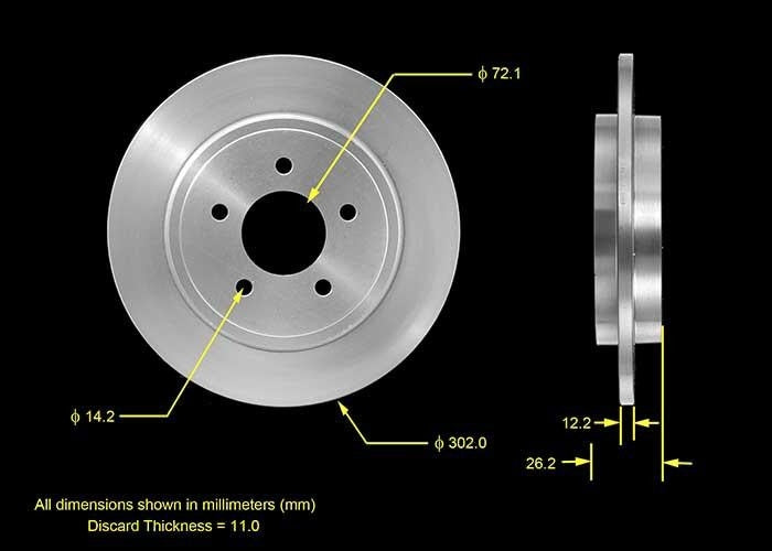 BENDIX PREMIUM DRUM AND ROTOR Disc Brake Rotor PRT5566