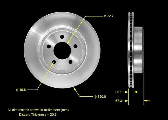 BENDIX PREMIUM DRUM AND ROTOR Disc Brake Rotor PRT5568