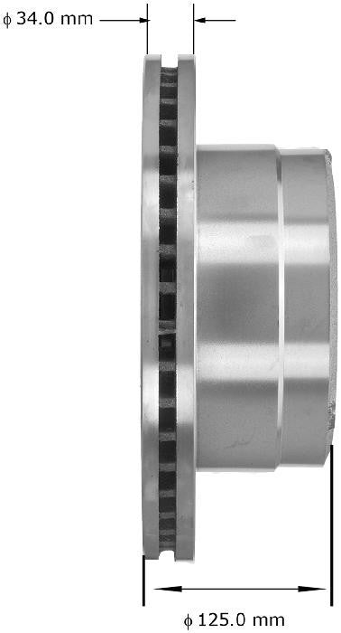 BENDIX PREMIUM DRUM AND ROTOR Disc Brake Rotor PRT5630