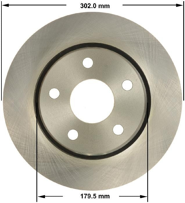 BENDIX PREMIUM DRUM AND ROTOR Disc Brake Rotor PRT5725