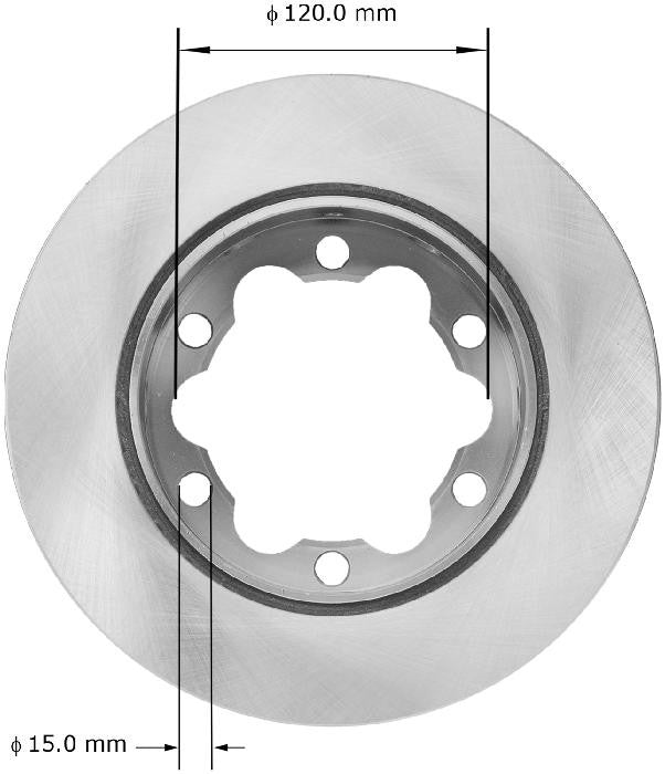 BENDIX PREMIUM DRUM AND ROTOR Disc Brake Rotor PRT5768