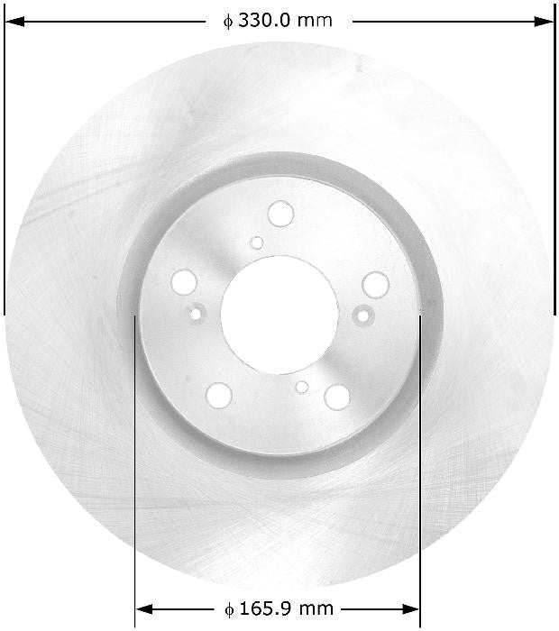 BENDIX PREMIUM DRUM AND ROTOR Disc Brake Rotor PRT5783