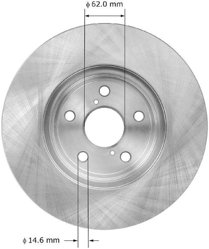 BENDIX PREMIUM DRUM AND ROTOR Disc Brake Rotor PRT5788