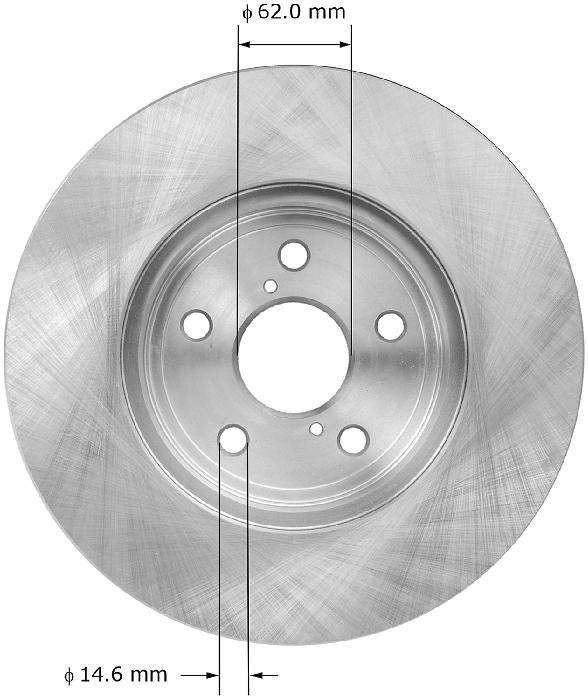 BENDIX PREMIUM DRUM AND ROTOR Disc Brake Rotor PRT5788