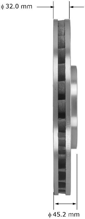 BENDIX PREMIUM DRUM AND ROTOR Disc Brake Rotor PRT5789