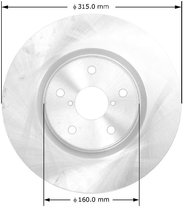 BENDIX PREMIUM DRUM AND ROTOR Disc Brake Rotor PRT5794