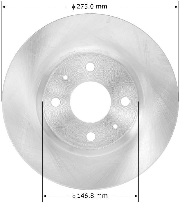 BENDIX PREMIUM DRUM AND ROTOR Disc Brake Rotor PRT5800