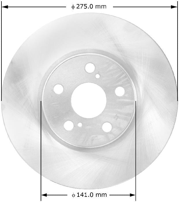 BENDIX PREMIUM DRUM AND ROTOR Disc Brake Rotor PRT5818