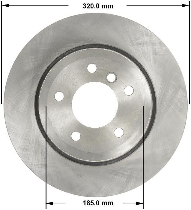 BENDIX PREMIUM DRUM AND ROTOR Disc Brake Rotor PRT5820