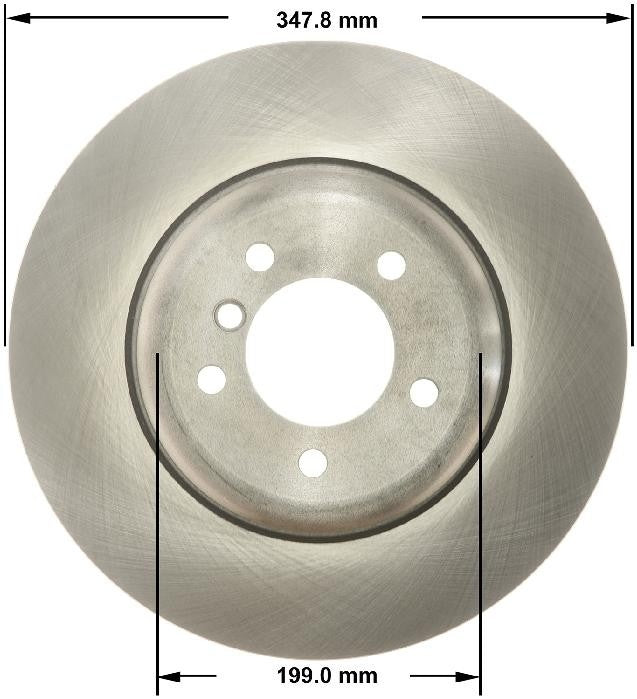 BENDIX PREMIUM DRUM AND ROTOR Disc Brake Rotor  top view frsport PRT5821