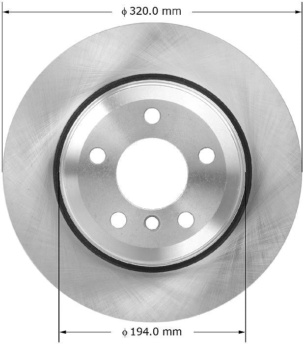 BENDIX PREMIUM DRUM AND ROTOR Disc Brake Rotor PRT5859